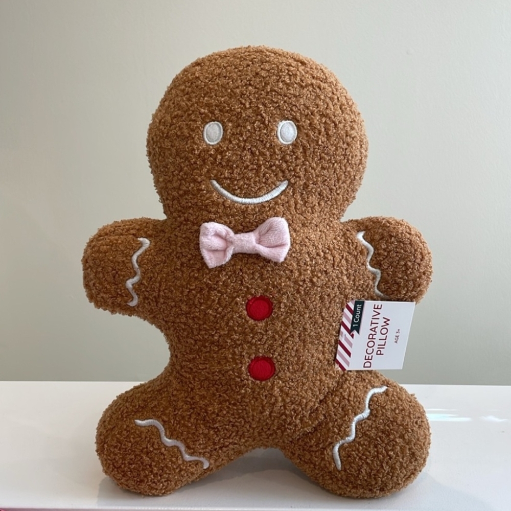 ⚡️NWT Target Bullseye Playground Gingerbread Man Pillow